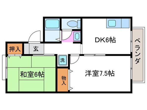 エンゼルハイム桂川の物件間取画像